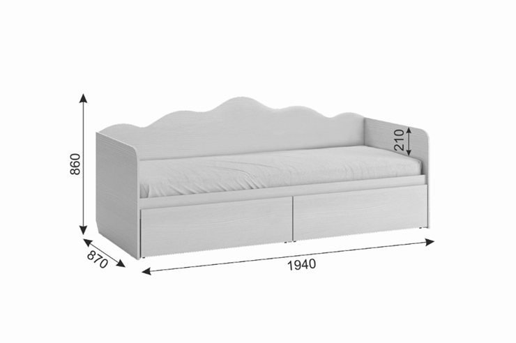 Кроватка Чудо, белый рамух в Перми - изображение 2