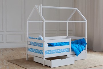 Детская кровать Домик с ящиками, цвет белый в Чайковском - предосмотр 2