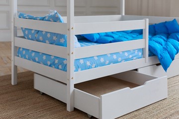 Детская кровать Домик с ящиками, цвет белый в Соликамске - предосмотр 3