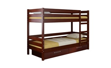 Кроватка Джуниор двухъярусная с ящиками (Орех) в Кунгуре