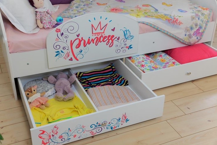 Детская кровать Эльза без бортика, Розовый (щиты) в Перми - изображение 3