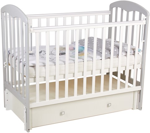 Кровать детская Фея 328 Белый / Серый в Перми - изображение