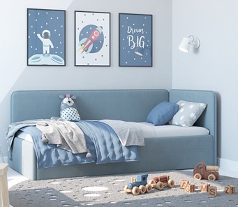 Кровать-игрушка Leonardo голубой 160х70 в Перми - предосмотр 4