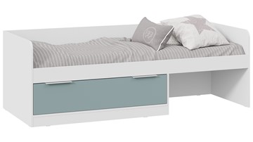 1-спальная детская кровать Марли Тип 1 (Белый/Серо-голубой) в Перми