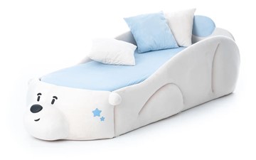 Односпальная детская кровать Мишка Pasha, белый в Перми