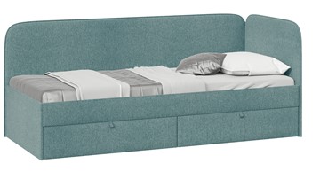 Кровать в детскую Молли тип 1 (80), Микровелюр Scandi Indigo 11 в Березниках