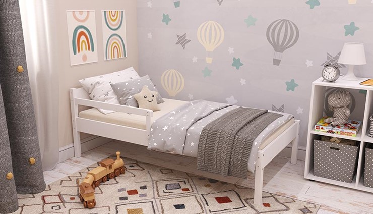 Детская кровать POLINI Kids Simple 840 Белый в Перми - изображение 4