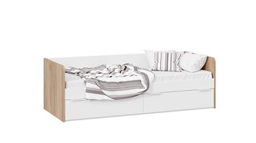 Кровать в детскую Порто ТД-393.12.01 (Яблоня беллуно/Белый софт) в Кунгуре