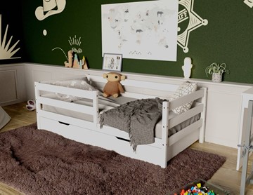 Детская кровать Софа с ящиками, цвет белый в Перми - предосмотр 3