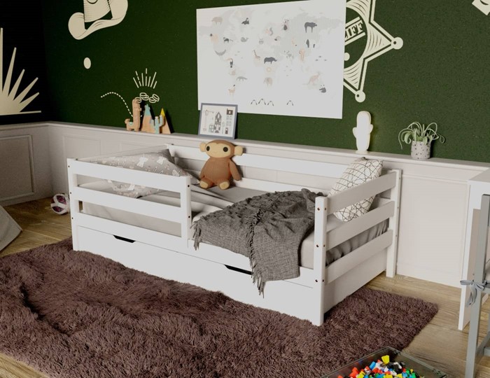 Детская кровать Софа с ящиками, цвет белый в Перми - изображение 3