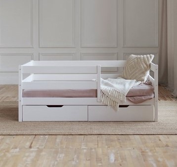 Детская кровать Софа с ящиками, цвет белый в Березниках - изображение