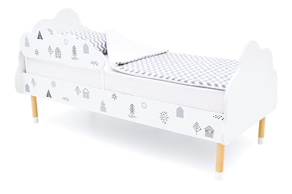 Кровать в детскую Stumpa Облако "Домики ч/б" в Перми - изображение