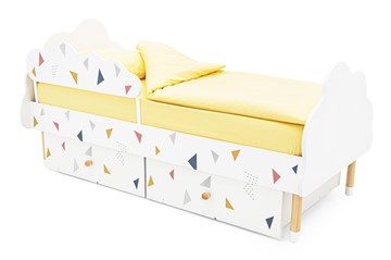 Кроватка Stumpa Облако "Треугольники желтый, синий, розовый" в Перми - предосмотр 3
