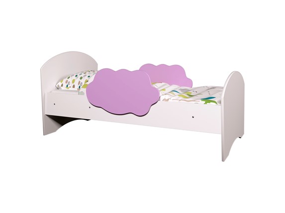 Кровать детская Тучка, корпус Белый, фасад Ирис в Перми - изображение