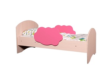 Детская кровать ТМК Тучка, корпус Дуб млечный, фасад Розовый в Перми