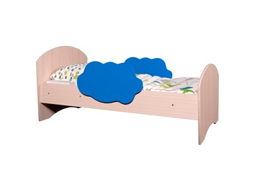 Кровать детская ТМК Тучка, корпус Дуб млечный, фасад Синий в Перми