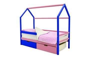 Детская кровать-домик Svogen синий-лаванда в Перми - предосмотр