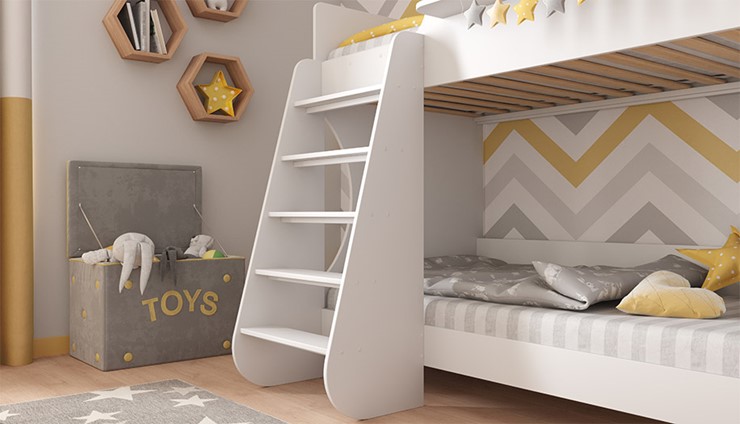 Кровать-чердак POLINI Kids Dream 1500 Белый в Перми - изображение 5