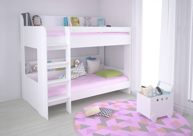 Кровать в детскую POLINI Kids Simple 5000 Белый в Чайковском - изображение 3