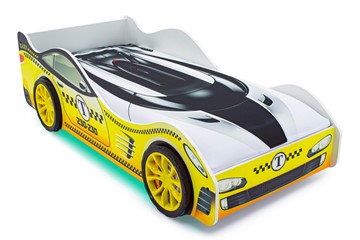 Кровать-машина детская Такси с подъемным механизмом в Перми - предосмотр