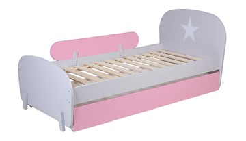 Кровать детская POLINI Kids Mirum 1915 Серый / розовый в Перми - предосмотр 2