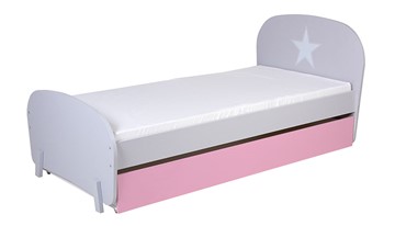 Кровать детская POLINI Kids Mirum 1915 Серый / розовый в Перми - предосмотр 3
