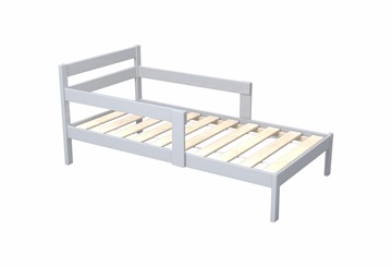Детская кровать для мальчика Нордик 900х1800, массив белый в Перми