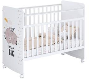 Детская кровать Фея 702 Спящий мишка, белый в Перми - изображение 2