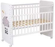 Детская кровать Фея 702 Спящий мишка, белый в Перми - предосмотр