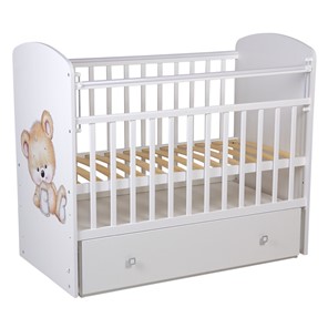 Кровать детская Фея 750 Медвежонок Белый в Перми - предосмотр 1