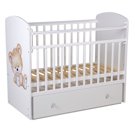 Кровать детская Фея 750 Медвежонок Белый в Перми - изображение