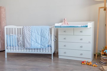 Кроватка для новорожденных POLINI Kids Simple 101 Белый в Перми - предосмотр 3
