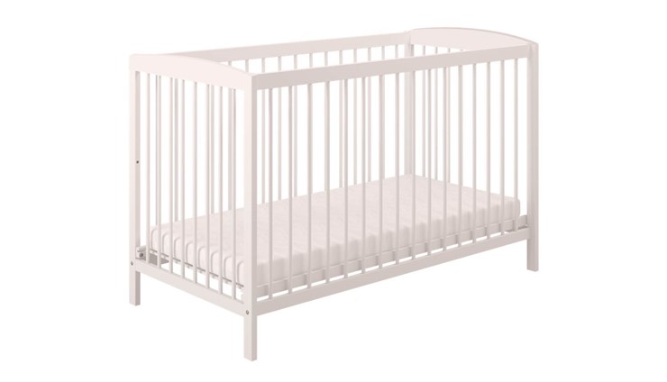 Кроватка для новорожденных POLINI Kids Simple 101 Белый в Перми - изображение 1