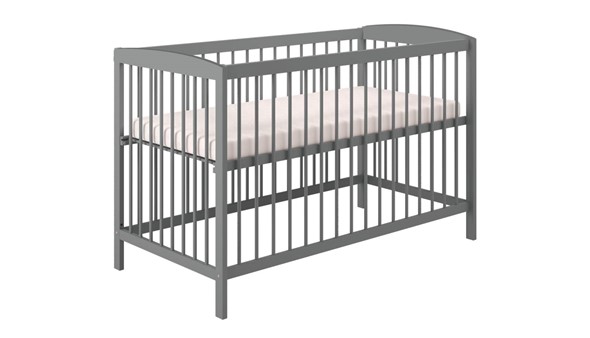 Детская кроватка POLINI Kids Simple 101 Серый в Перми - изображение