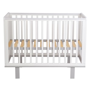 Детская кроватка серия 3400 POLINI Kids Simple 340 Белый / Серый в Перми - предосмотр 2