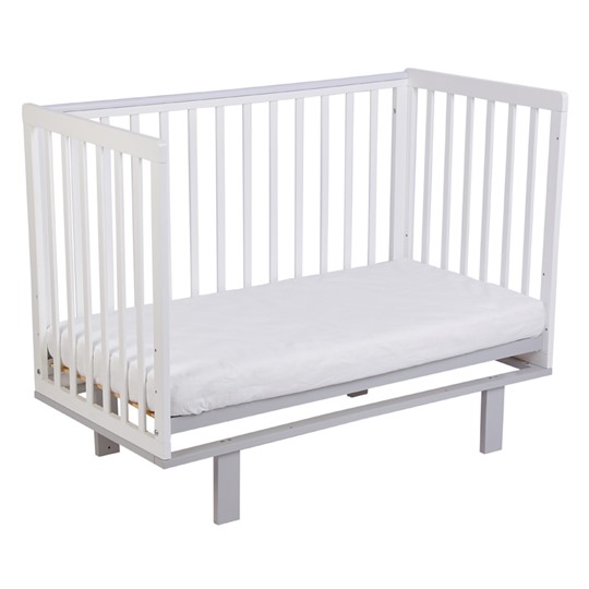 Детская кроватка серия 3400 POLINI Kids Simple 340 Белый / Серый в Перми - изображение 4