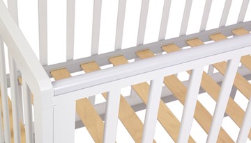 Детская кроватка серия 3400 POLINI Kids Simple 340 Белый / Серый в Перми - предосмотр 6