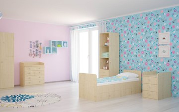Детская кровать с комодом POLINI Kids Simple 1100 Натуральный в Перми - предосмотр 4
