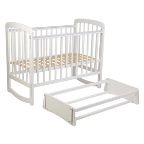 Кровать в детскую с маятником POLINI Kids Simple 304 Белый в Перми - предосмотр 1