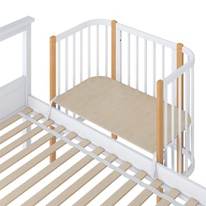 Приставная кровать POLINI Kids Simple 105 Белый / Бук в Перми - предосмотр 3