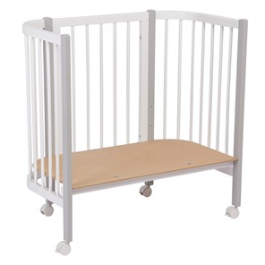 Кроватка детская приставная POLINI Kids Simple 105 Белый / Серый в Березниках - предосмотр 6
