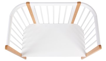 Кроватка детская приставная POLINI Kids Simple 120 Белый / Бук в Перми - предосмотр 4