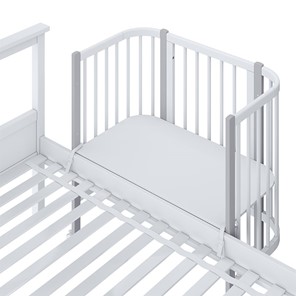 Детская кровать POLINI Kids Simple 120 Белый / Серый в Перми - предосмотр 4
