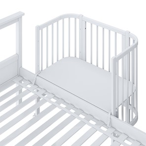 Кроватка детская приставная POLINI Kids Simple 120 Белый в Перми - предосмотр 5