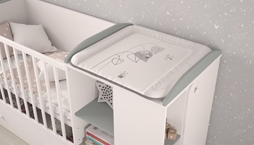 Детская кровать с комодом POLINI Kids Ameli 800 Белый / Серый, серия AMELI в Чайковском - предосмотр 3