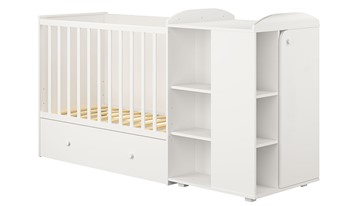 Детская кровать-шкаф с комодом POLINI Kids Ameli 800 Белый, серия AMELI в Чайковском