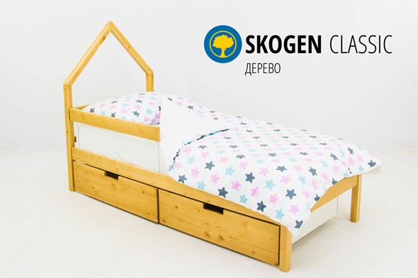 Детская кровать-домик мини Skogen дерево в Перми - изображение