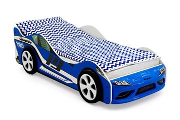 Кровать-машина Супра синяя в Перми