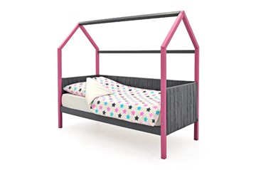 Детская кровать-домик «Svogen лаванда-графит» мягкая в Перми - предосмотр