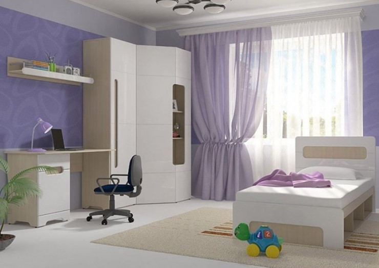 Гарнитур детской мебели Палермо-Юниор, вариант 2 без вставок в Перми - изображение